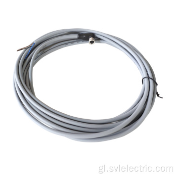 Conector en ángulo feminino M8 con cable